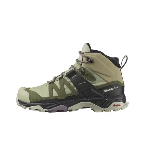 SALOMON Women's X Ultra 4 Mid GORE-TEX 'Alfalfa Deep Lichen Green'