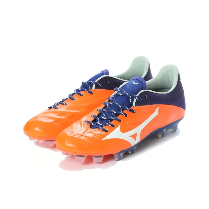 Mizuno AG Rubber Short Studs Cushioning, Wear Resistant Soccer Shoes Unisex Orange-2
