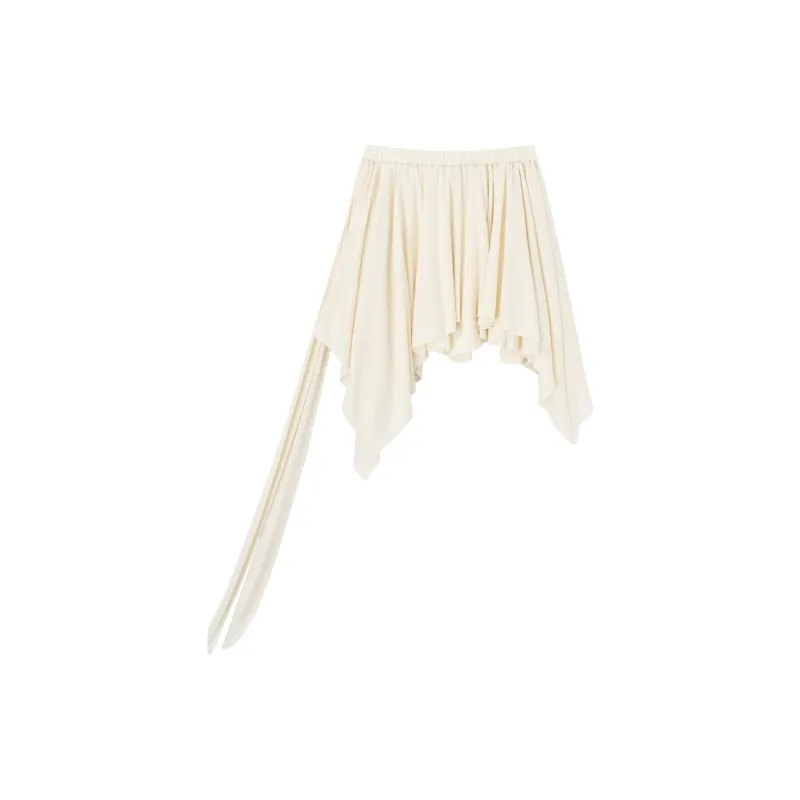 SNZX SS24 Casual Short Skirts Women's Ecru-1