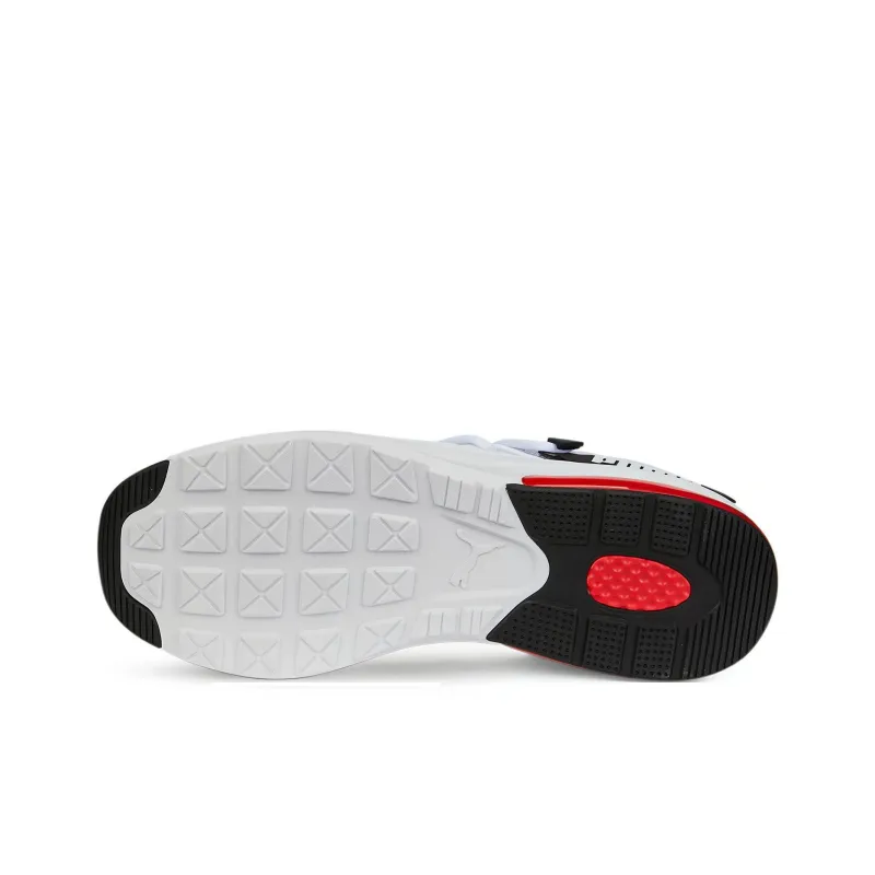 PUMA Electron 2.0 Cushioning Anti-Slip And Wear-Resistant Mid-Top Running Shoes Unisex White Black Red-5