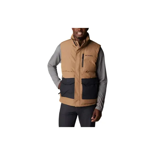 Columbia Marquam Peak Vests Men Earth Yellow/Black