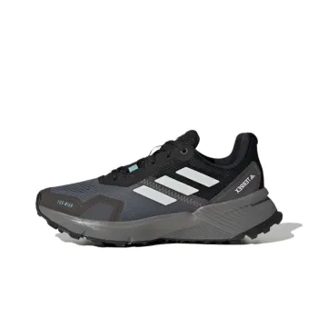 Adidas Abrasion Resistant Low Top Running Shoes Women's Black Gray