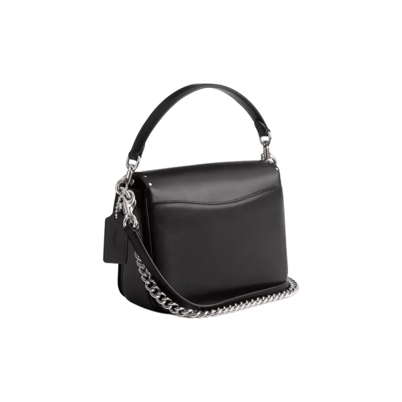 COACH Cassie Refined Calfskin Handbag, Shoulder Bag, Crossbody Bag Trumpets Women's Black-1