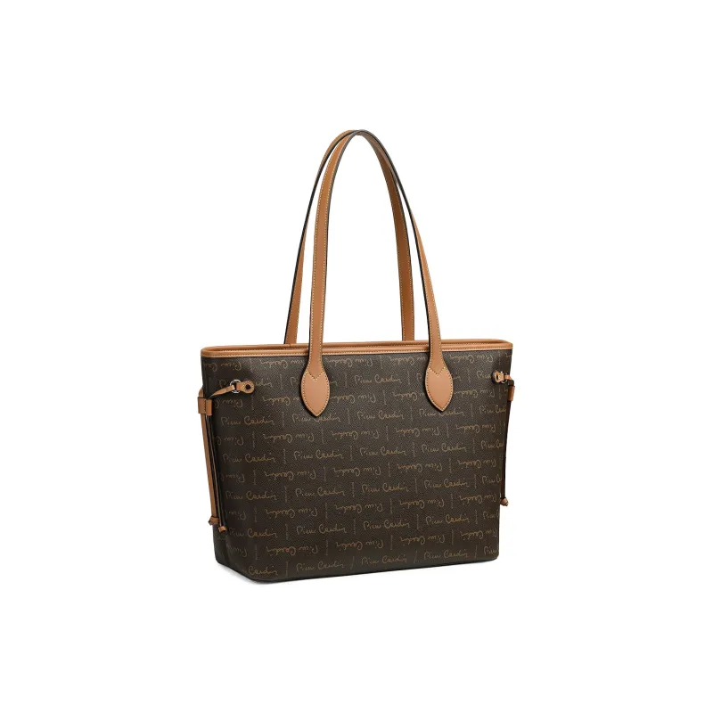 PIERRE CARDIN Pvc Large Capacity, Versatile Use Handbag, Shoulder Bag Regular Women's Coffee/Brown-6