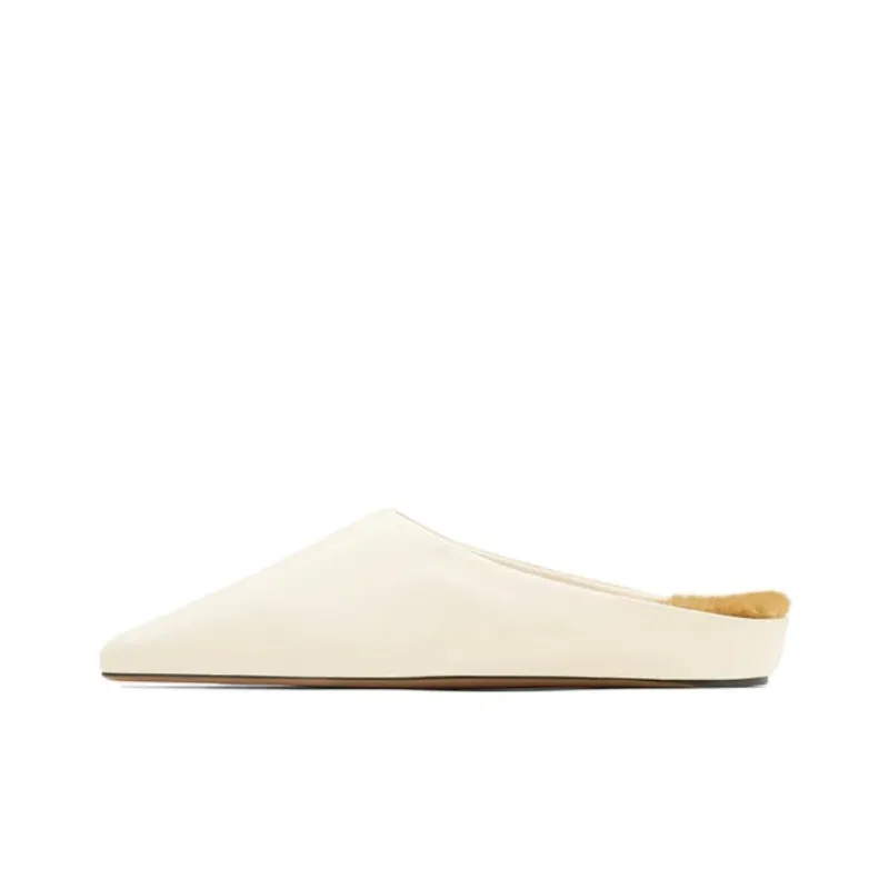NEOUS Closed Toe Slippers 3cm Women's White-0