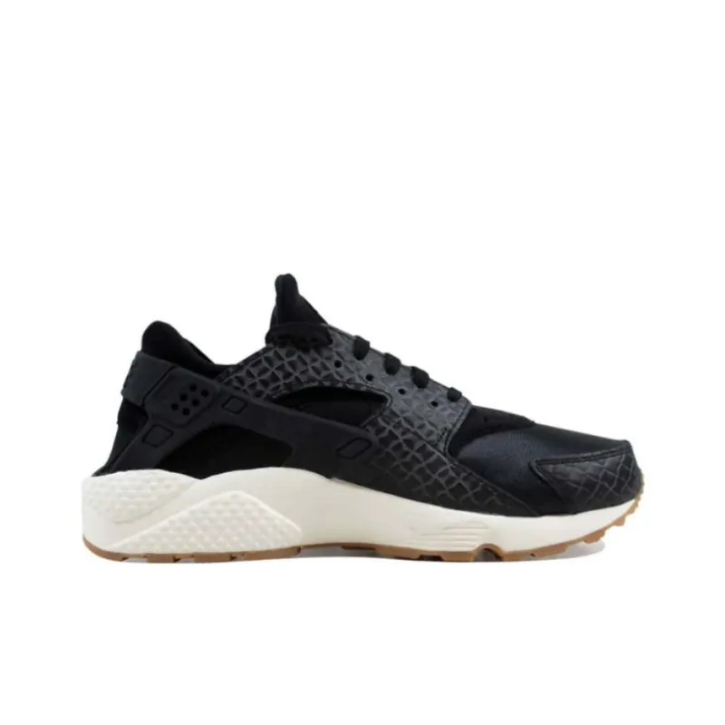Nike Air Huarache Run Premium Black/Black Sail Gum Medium Brown Women's-1