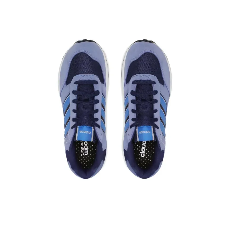Adidas Chaussures Anti Slip Wear Resistant Low Top Casual Shoes Men's Blue-3