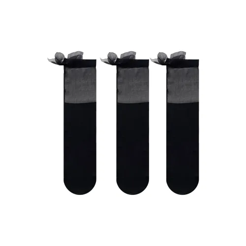 Evening Classroom Stockings Women's 3 Pack Black