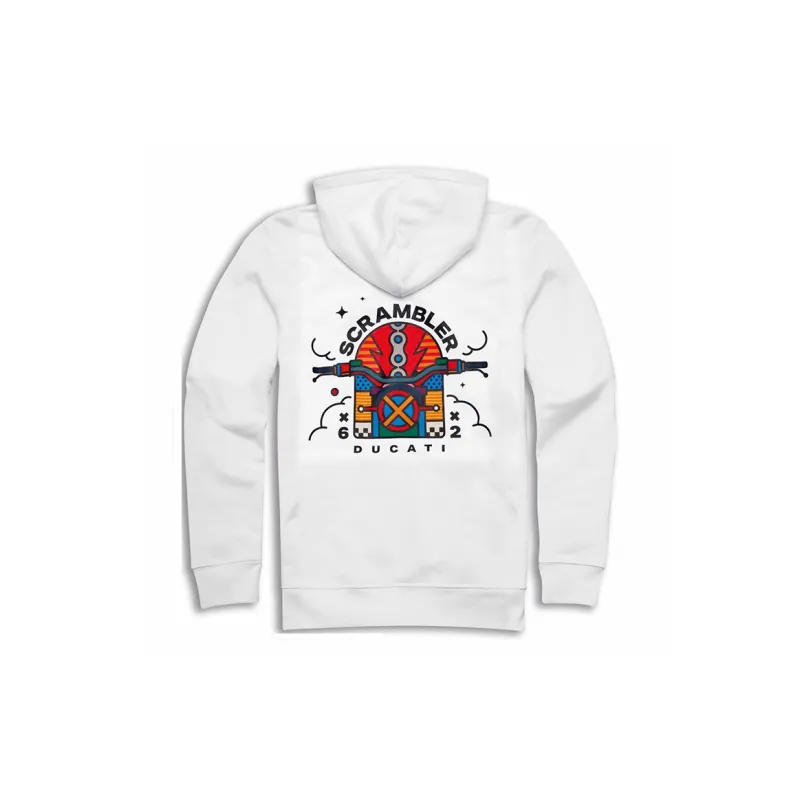 Ducati Sweatshirts Unisex White-1