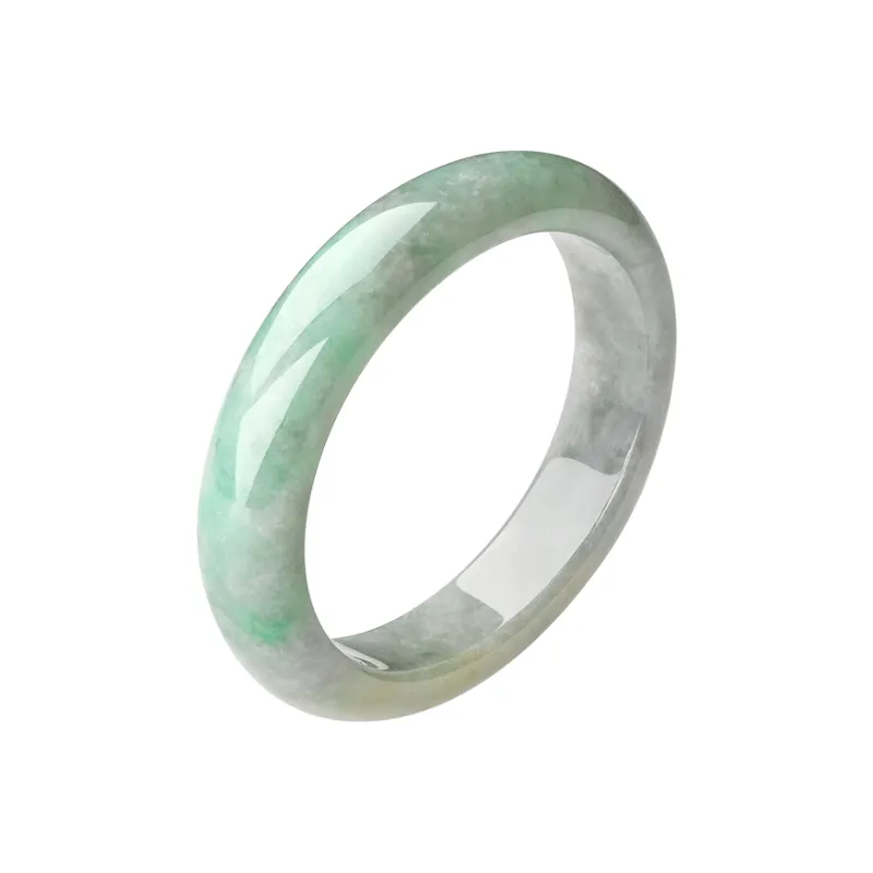 LAOMIAO Bean Type Jadeite Imperial Noble Lady Bangle Women's-22