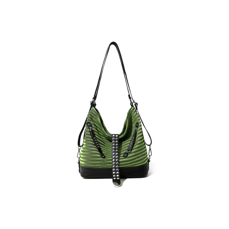 MASTER CANVAS Fabric Shoulder Bag Women's Green-0