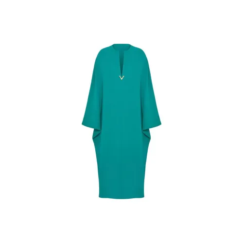 Valentino Long-Sleeved Dresses Women's Blue/Green