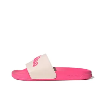 Adidas ADILETTE SHOWER Rubber Sole Quiet Slide Slippers Women's Beige Red