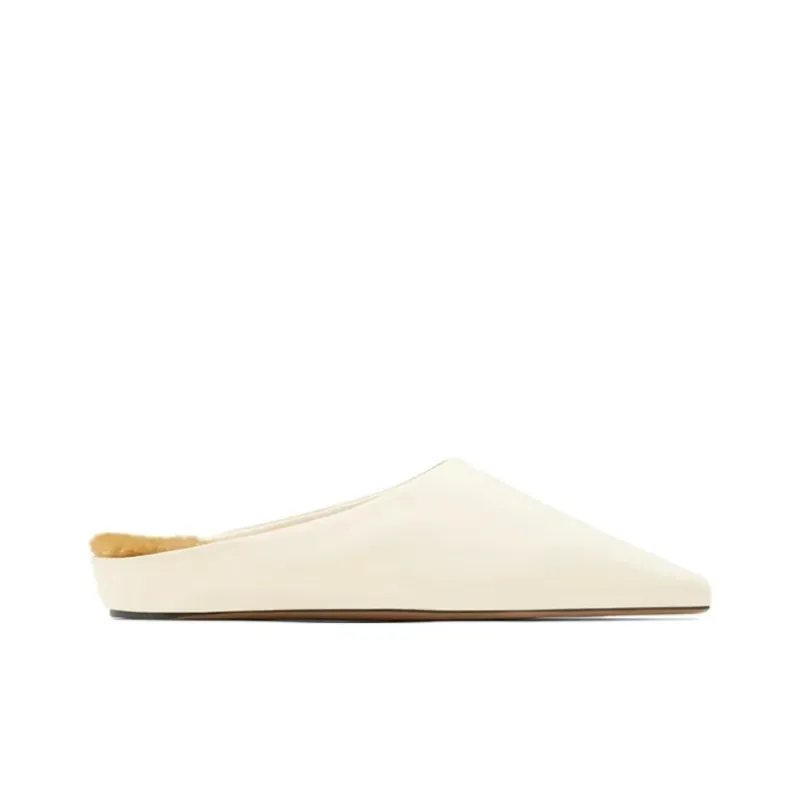 NEOUS Closed Toe Slippers 3cm Women's White-1