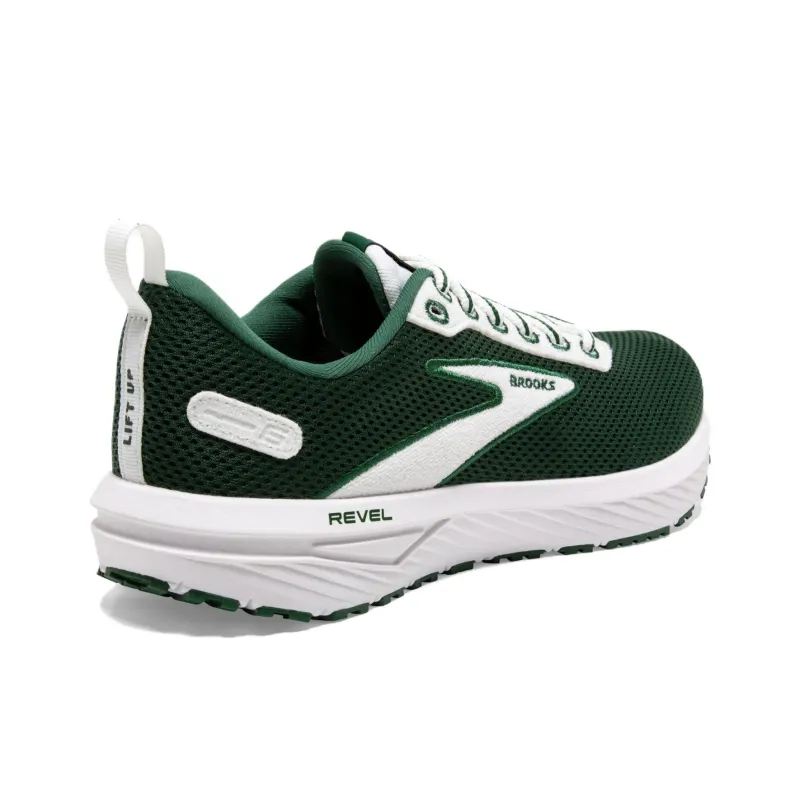 Brooks Revel 6 Cushioned Slip-Resistant Low-Top Casual Running Shoes Men's Green-3