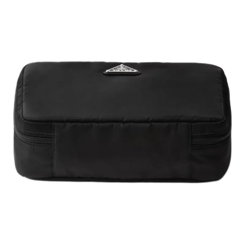 PRADA Recycled Nylon Storage Bag Medium Size Unisex Black-1