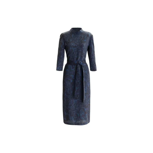 LIZZY Long-Sleeved Dresses Women's Navy Blue