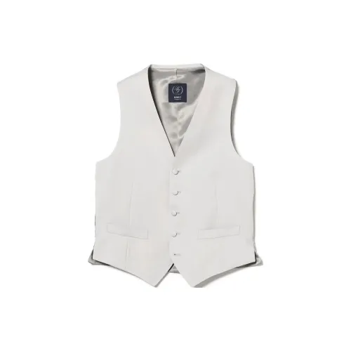 Beams Vest Men Silver