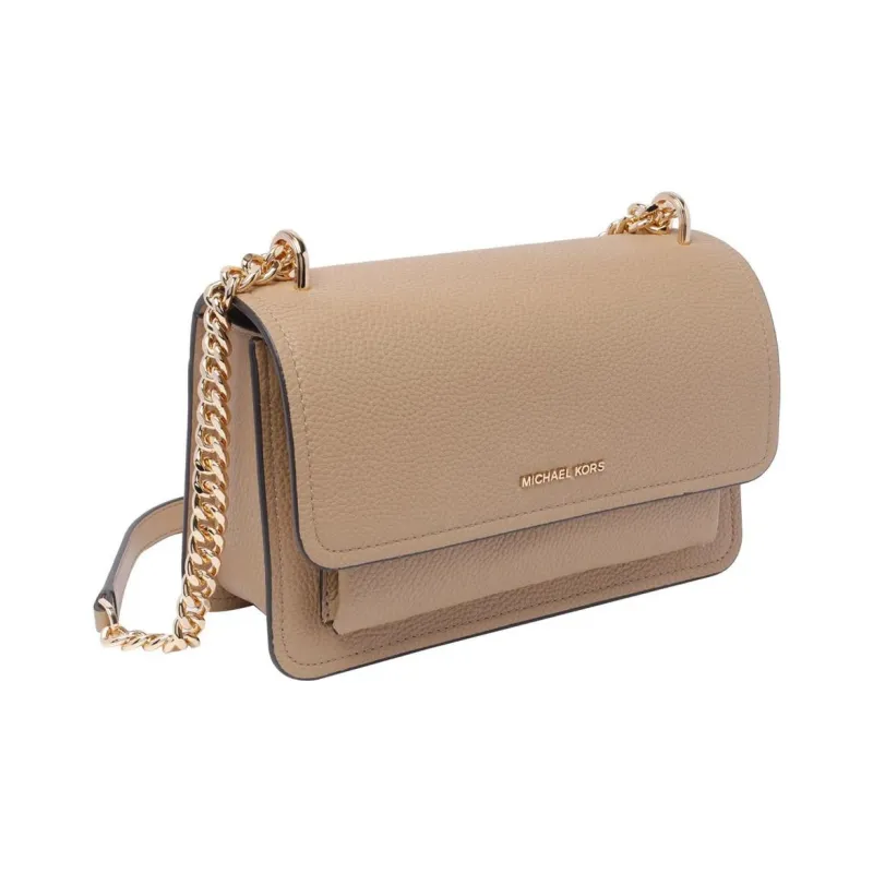 MICHAEL KORS Calfskin Shoulder Bag Crossbody Bag Large Size Women's Camel-1