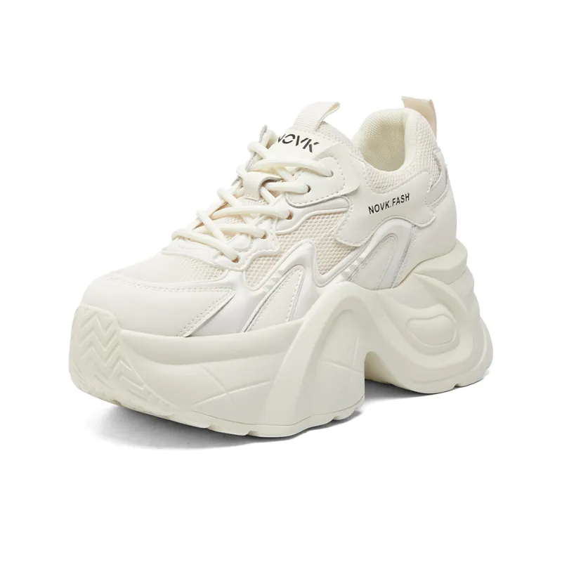 NRDROFFICIAL Lightweight Wear-Resistant And Slip-Resistant Low-Top Chunky Sneakers Women's-0