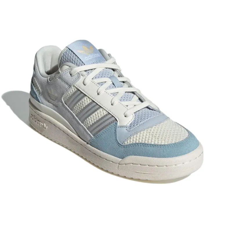 Adidas Originals FORUM Cushioning Anti-Slip And Wear-Resistant Low-Top Casual Running Shoes Unisex Blue White-2