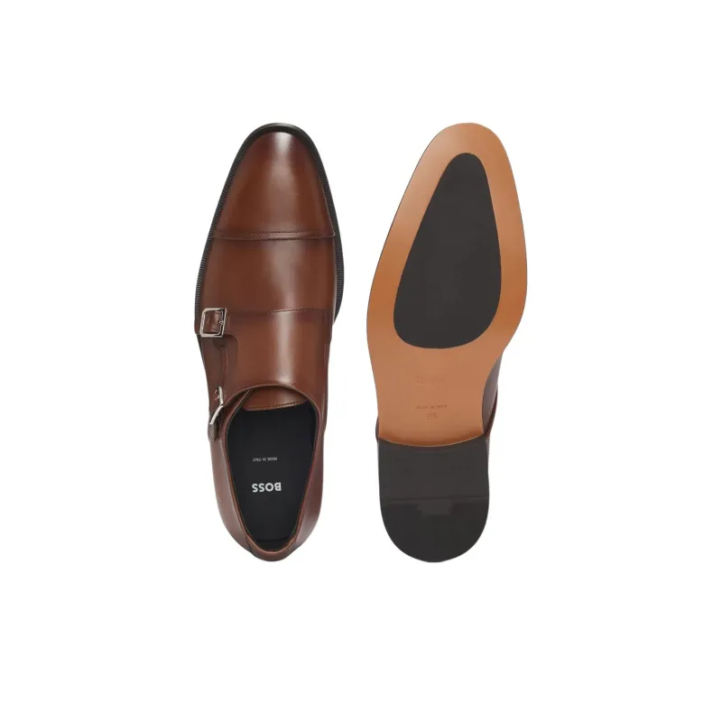 HUGO BOSS Cap-toe Dress Shoes Men's Brown-4