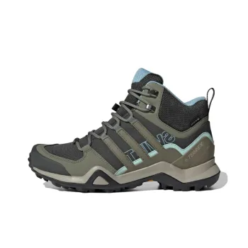 Adidas Terrex Swift R2 Mid Gt Breathable Mid-Top Hiking Shoes Women's Green