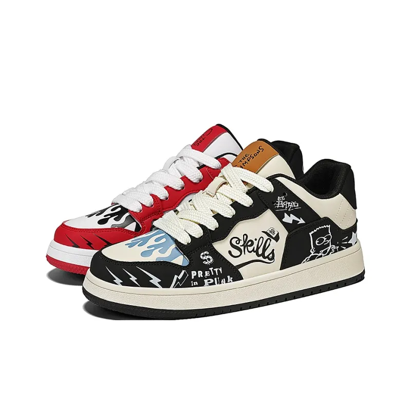 The Simpsons Low Top Skateboard Shoes Unisex-1