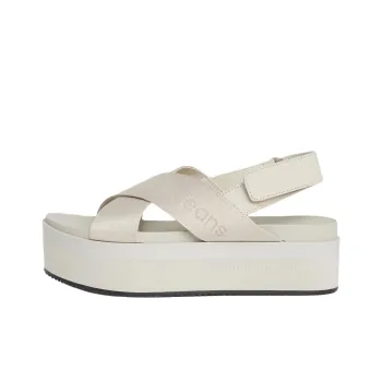 CKJ CALVIN KLEIN JEANS Strap Sandals 6cm Women's Beige