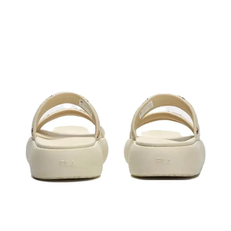 FILA DONUT Slip Resistant Quick Dry Slide Slippers Women's Beige-2