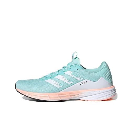 Adidas Sl20 Running Shoes Women's Low-Top Green/White/Pink