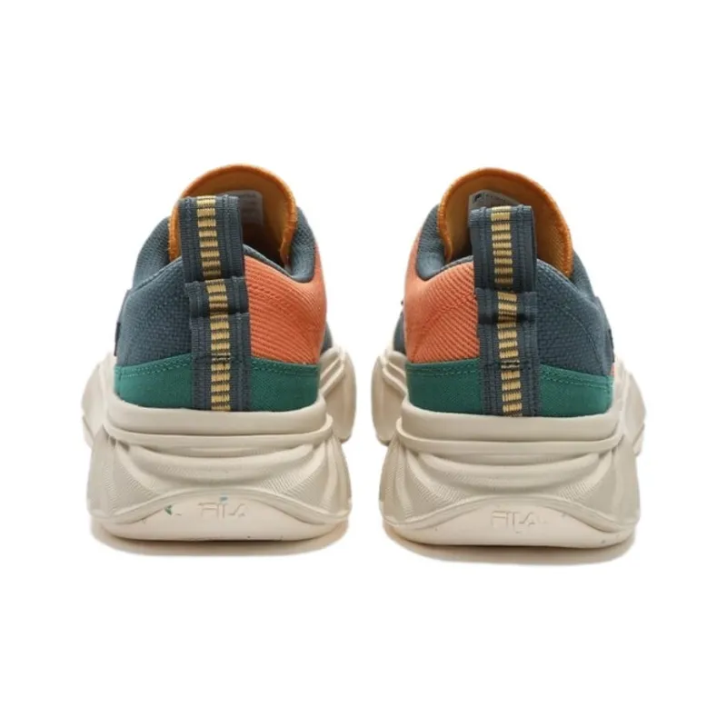 FILA Fosso Non slip Lightweight Low Top Canvas Shoes Men's Beige Orange-3