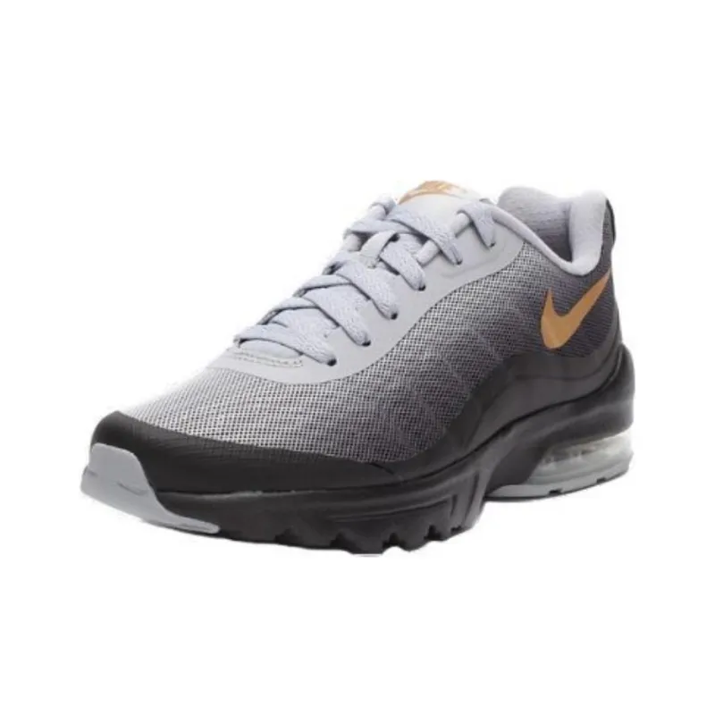 Nike Air Max Invigor Black Metallic Gold Wolf Grey Women's-2