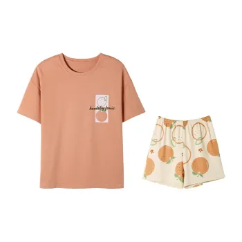 MIIOW Pajama Set Women's Orange Red