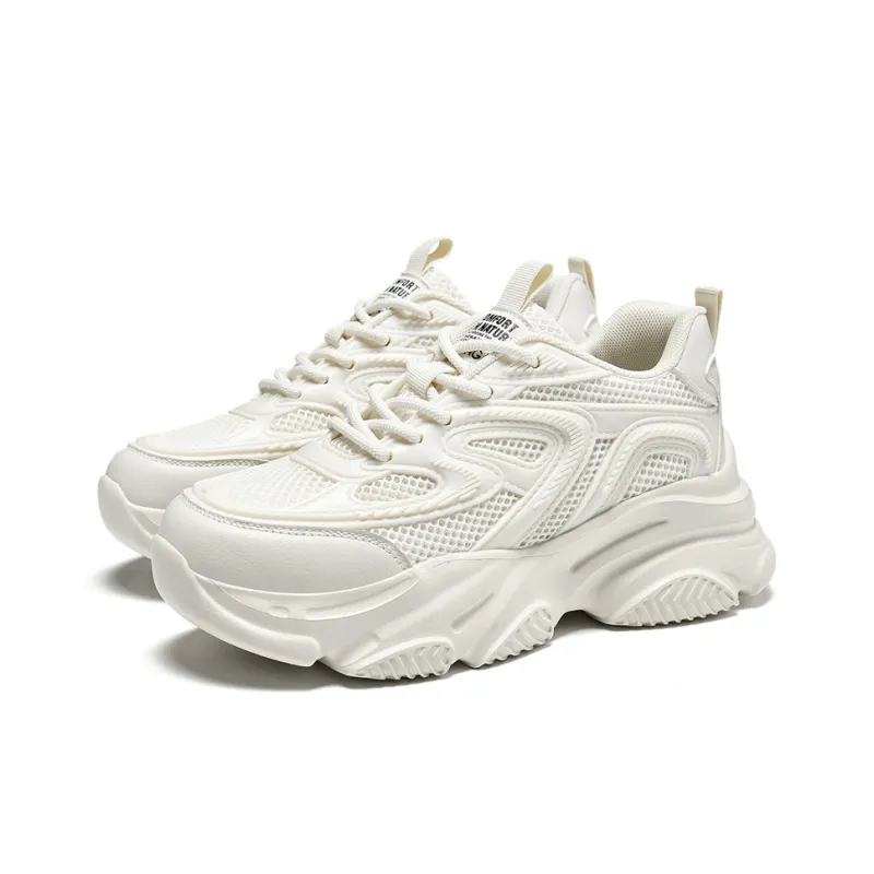 AOKANG Summer Platform Sneakers Cushioned Wear-Resistant Breathable Slip-Resistant Low-Top Casual Shoes Women's-14