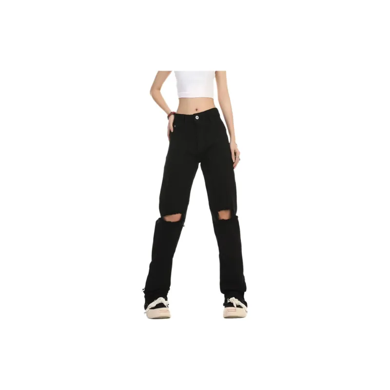 Concubine Zhu Jeans Unisex Black-2