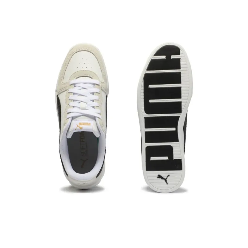 PUMA Skye Non slip Lightweight Low Top Skateboard Shoes Women's White Black-4