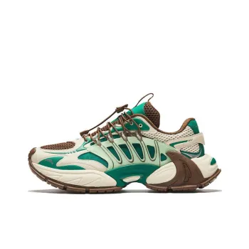 Anta Sparrow Feather 2 Wear Resistant Low Top Casual Shoes Men's Beige Green Brown