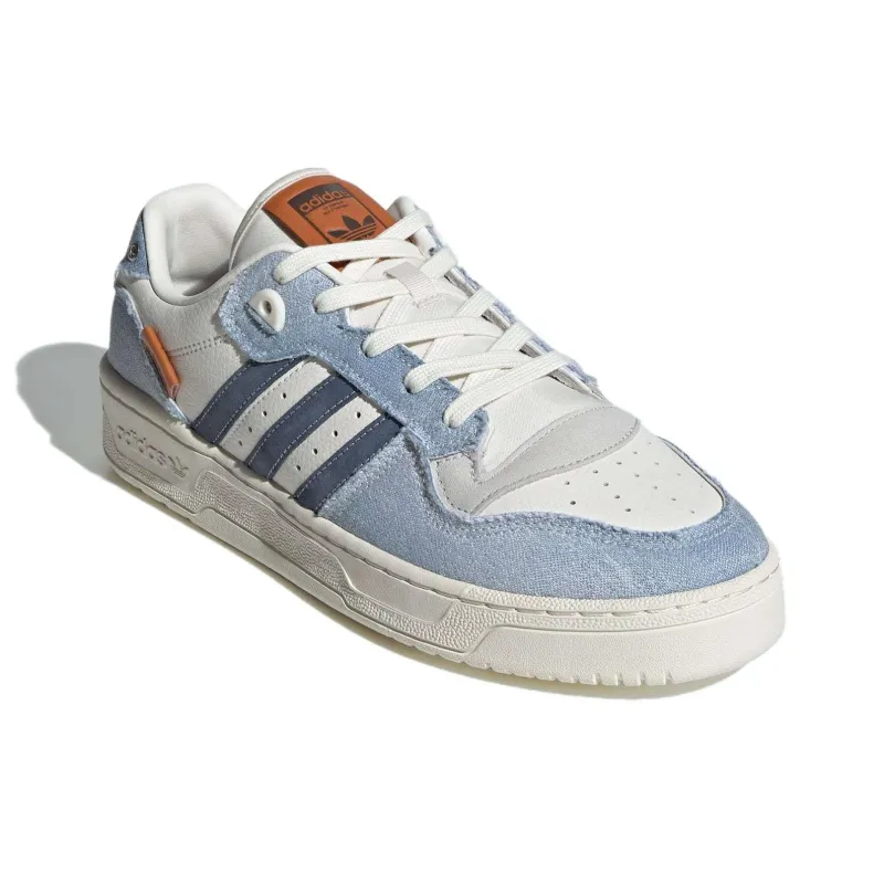 Adidas Originals Rivalry Low Top Skateboard Shoes Unisex Blue Gray White-4
