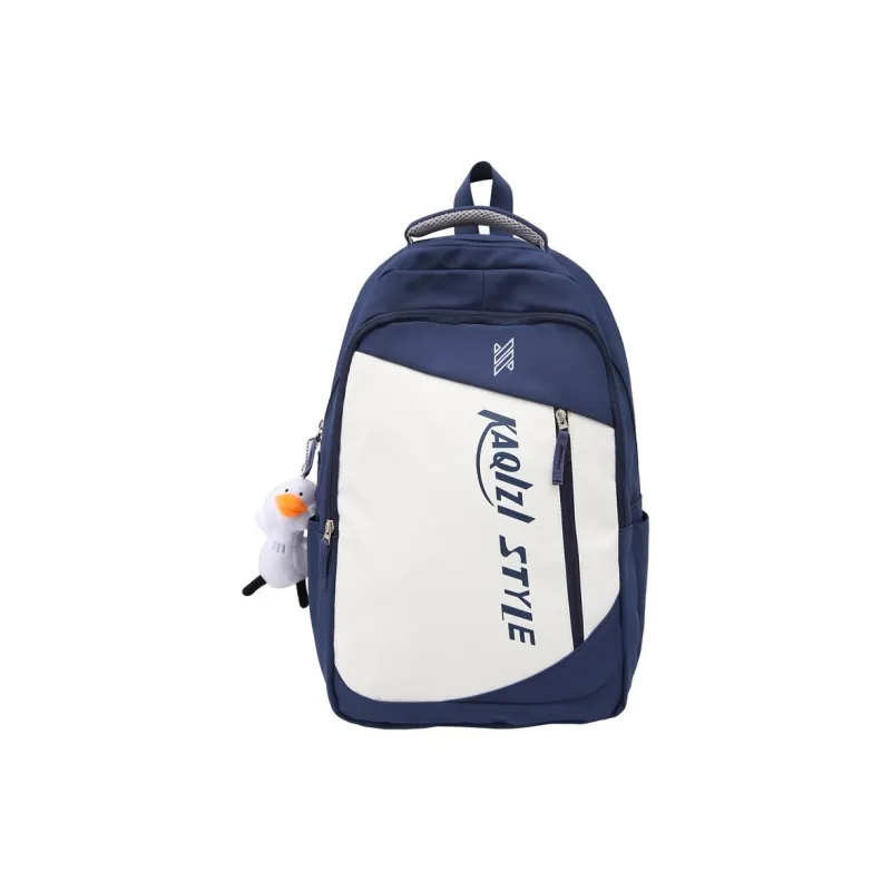 NOMK Nylon Backpack Backpack Travel Backpack Laptop Bag Unisex Black/Green/White/Blue-14