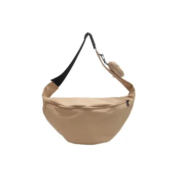 S.REPHEN Fabric Shoulder Bag, Crossbody Bag Regular Unisex Black/Khaki