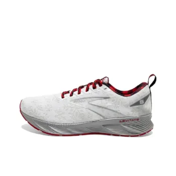 Brooks Levitate GTS Cushioning Breathable Low-Top Running Shoes Women's White