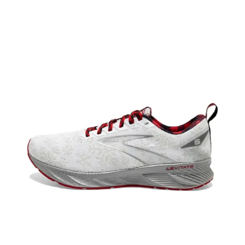 Brooks Levitate GTS Cushioning Breathable Low-Top Running Shoes Women's White-0