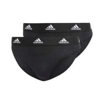 Adidas ACTIVE COMFORT COTTON THONG 2 PACK Underpants Women's 2 Pack Black