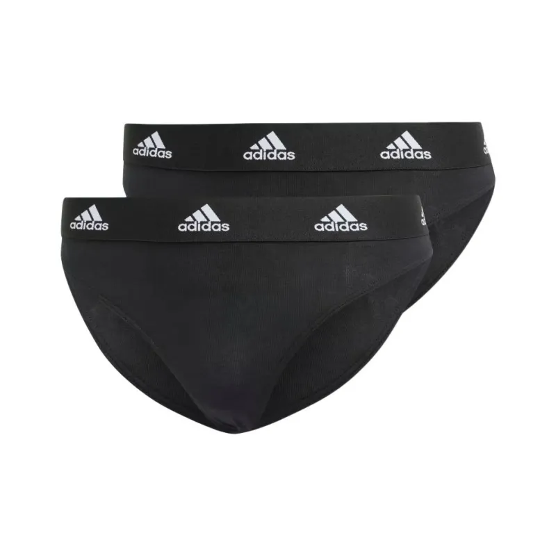 Adidas ACTIVE COMFORT COTTON THONG 2 PACK Underpants Women's 2 Pack Black-0