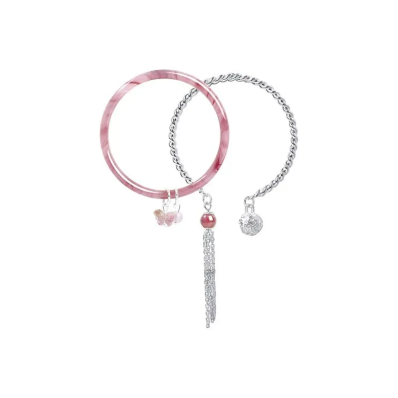 Bailijin Colored Glaze Jade Bangles Unisex-9
