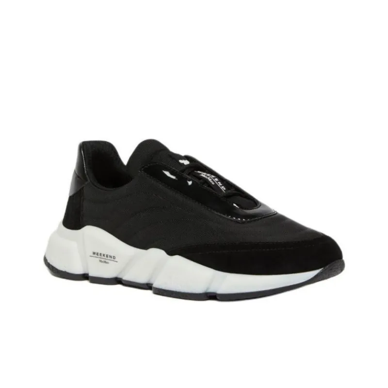 WEEKEND MaxMara Low-Top Casual Shoes Women's Black White-2