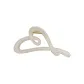 [Milk White]Heart Claw Clip