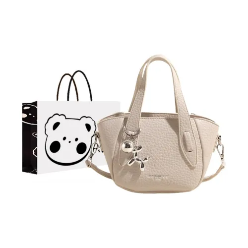 NX DOUGHNUT PU Shoulder Bag Regular Women's Ecru/Khaki/Black