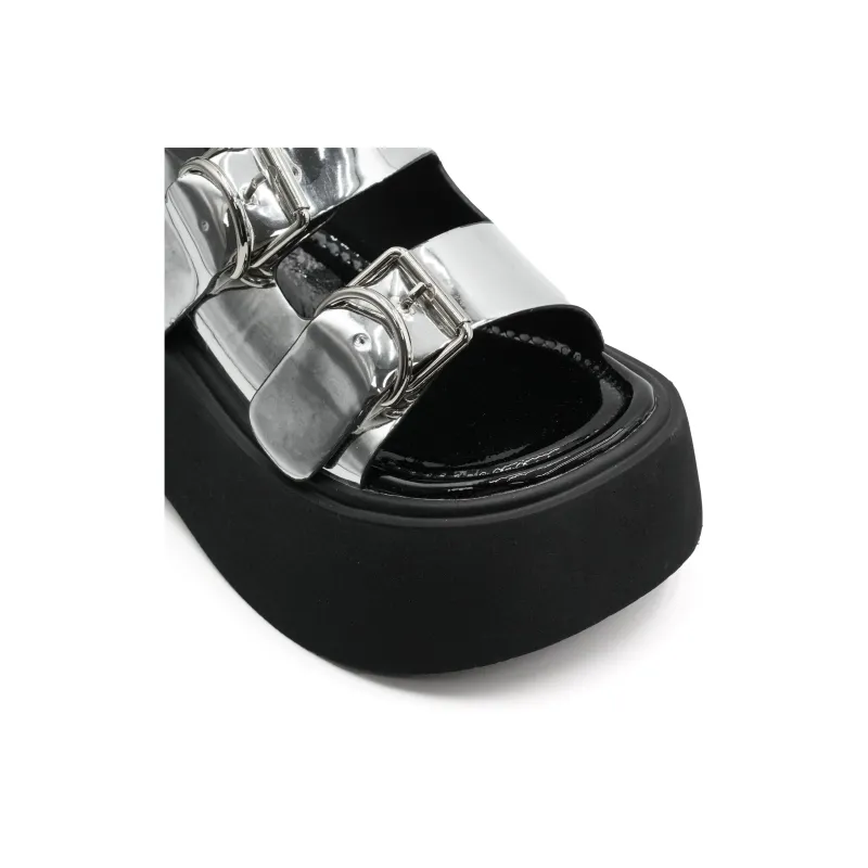 Little Sue Strap Sandals Women's Silver-4